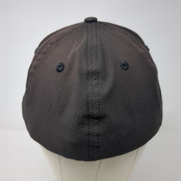 Smitty Fitted Baseball Cap Black Large Lightweight 6 Panel Blank Polyester - Picture 6 of 9